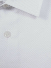 3-9 yrs Slim Fit Textured Bib Dinner Shirt in White