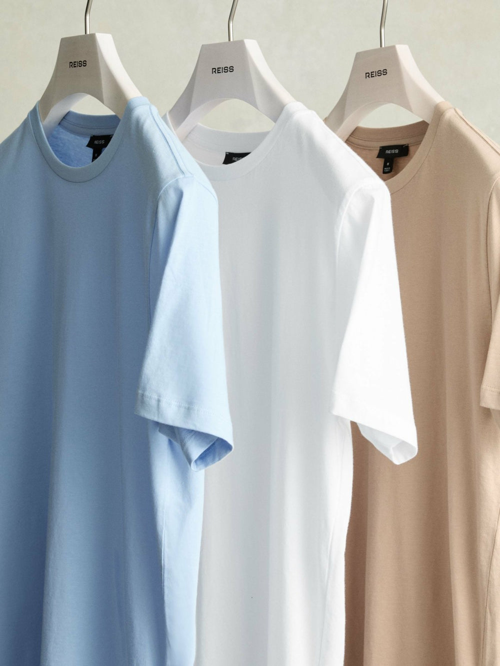 Cotton-Jersey Crew-Neck T-shirts 3 Pack in Neutral