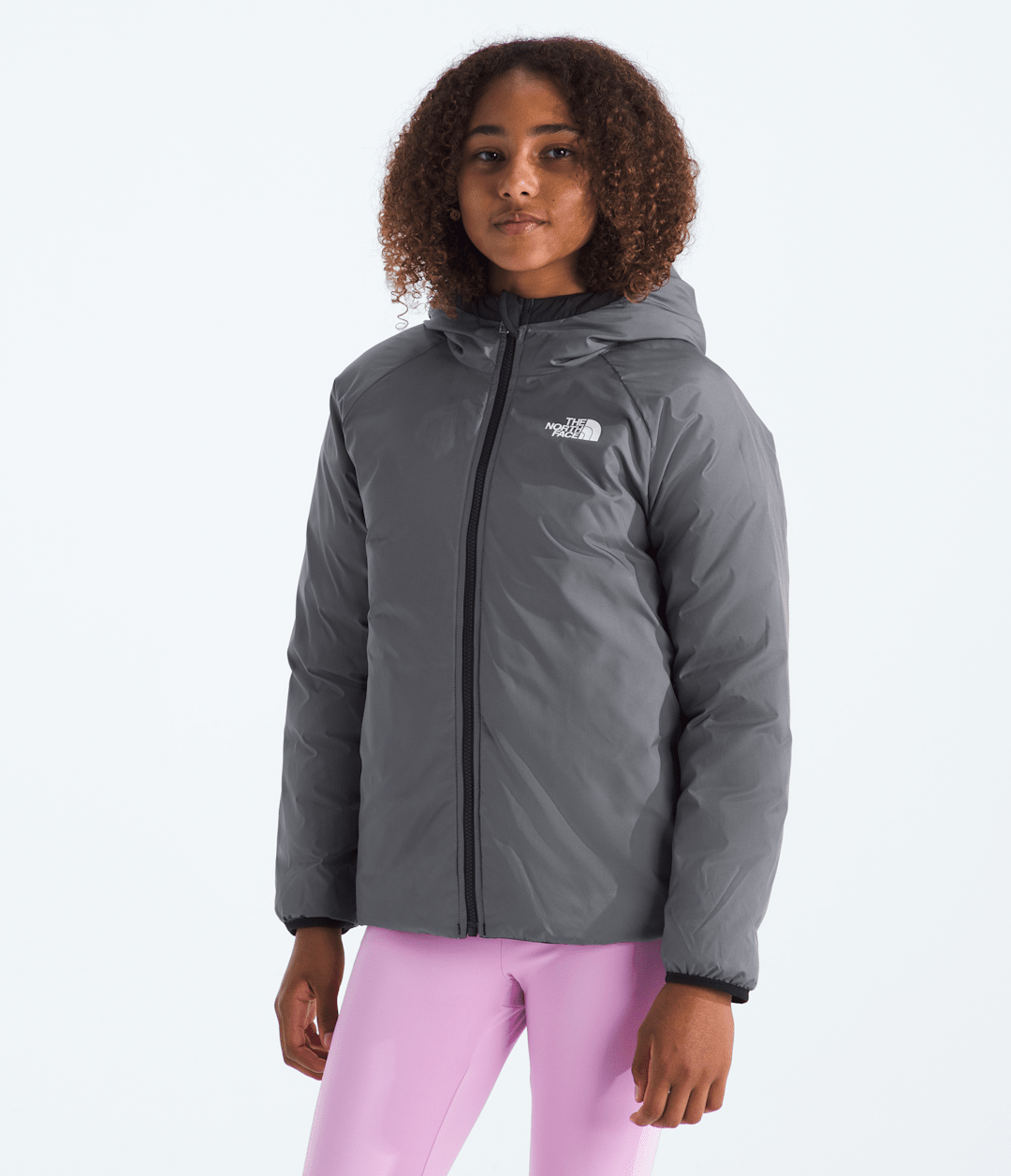 Girls’ Reversible Perrito Hooded Jacket / The North Face
