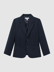 9-14 yrs Wool Blend Single Breasted Blazer in Navy