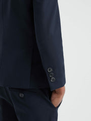 9-14 yrs Wool Blend Single Breasted Blazer in Navy