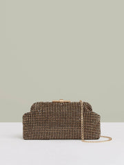 Embellished Clutch Bag in Gold