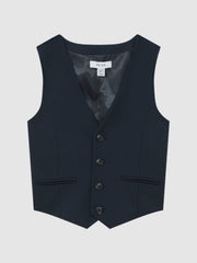 9-14 yrs Modern Fit Waistcoat in Navy