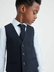 9-14 yrs Modern Fit Waistcoat in Navy