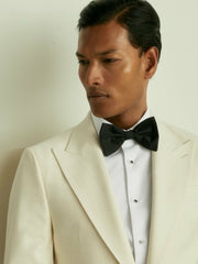 Grosgrain Silk Bow Tie in Black