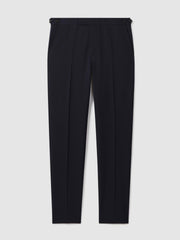 Slim Fit Side Adjuster Trousers in Navy