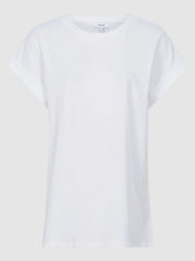 Cotton-Jersey Crew Neck T-Shirt in White