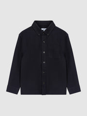 Junior Button Down Oxford Shirt in Navy