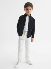 Junior Button Down Oxford Shirt in Navy