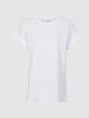 Cotton-Jersey Crew Neck T-Shirt in White
