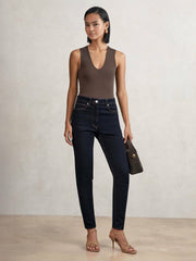 Petite Skinny Jeans in Dark Blue
