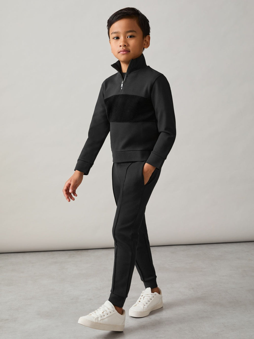 3-9 yrs Relaxed Drawstring Joggers in Black