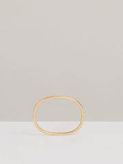 Hinged Crystal Cuff in Gold