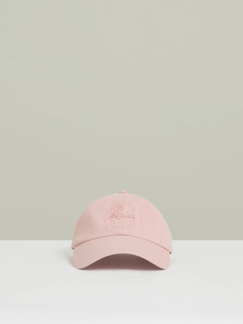 Cotton Logo-Embroidered Baseball Cap in Washed Pink