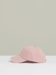Cotton Logo-Embroidered Baseball Cap in Washed Pink