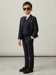 9-13 yrs Wool Blend Waistcoat in Navy