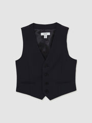 9-13 yrs Wool Blend Waistcoat in Navy