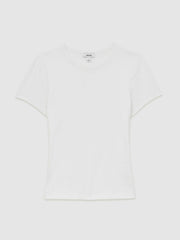 Stretch-Cotton Crew-Neck T-Shirt in White