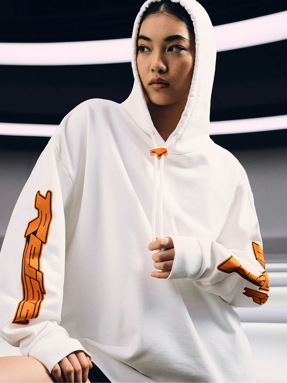 McLaren F1 Team Oversize Toggle Hoodie Unisex Fit in White