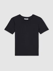 3-9 yrs Interlock-Jersey Crew-Neck T-Shirt in Navy