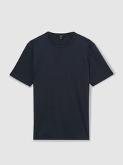 Mercerised-Cotton Crew-Neck T-Shirt in Navy