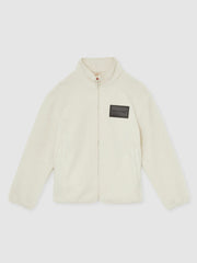 McLaren F1 Team Embroidered Fleece Jacket Unisex Fit in Off White