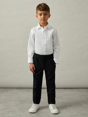 9-13 yrs Slim-Fit Cotton Shirt in White