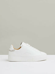 Leather Low-Top Trainers in White
