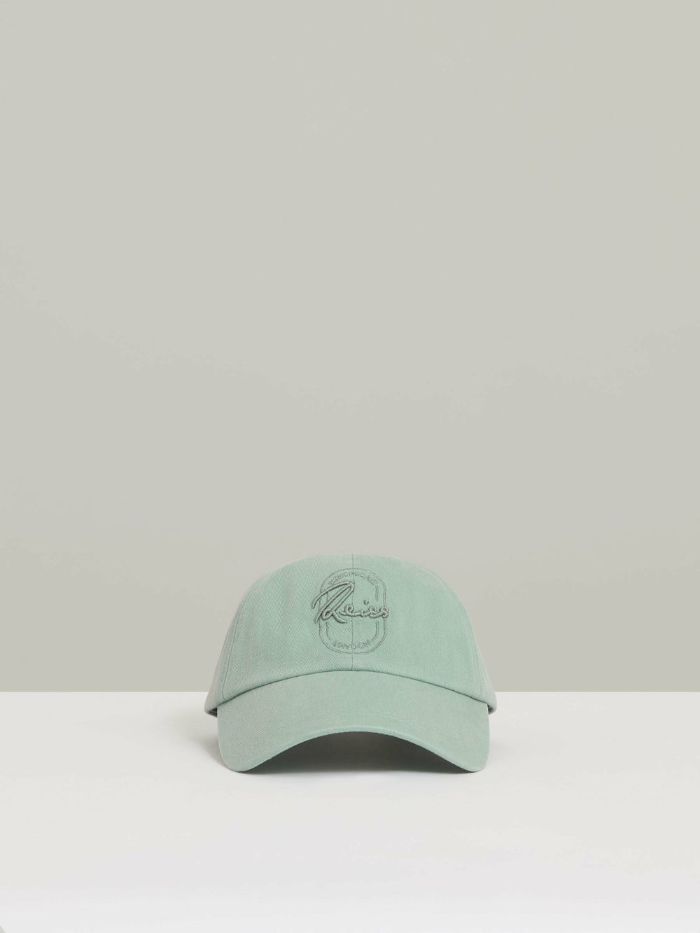 Cotton Logo-Embroidered Baseball Cap in Washed Green