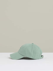 Cotton Logo-Embroidered Baseball Cap in Washed Green