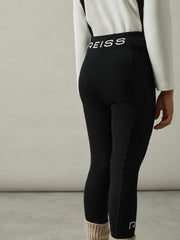 4-9 yrs Stretch Logo Print Leggings in Black