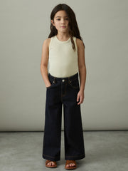 9-13 yrs Wide-Leg Jeans in Indigo