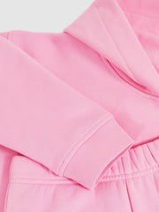 4-9 yrs Cotton-Blend Hoodie And Joggers Set in Bright Pink