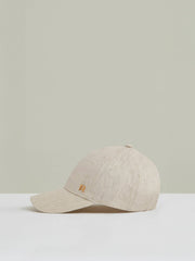 Linen Logo Baseball Cap in Neutral