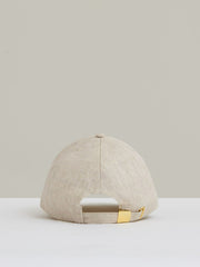 Linen Logo Baseball Cap in Neutral