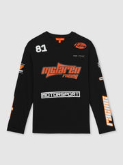 McLaren F1 Team Cotton Logo T-Shirt Unisex Fit in Black