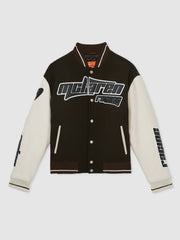 McLaren F1 Team Bomber Jacket in Brown/Ivory/White