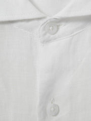 3-9 yrs Linen Cutaway Collar Shirt in White