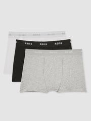 Three Pack Cotton Boxers in Multi