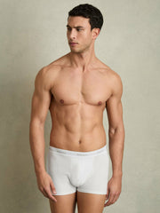 Three Pack Cotton Boxers in White