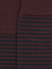 Striped Socks in Bordeaux