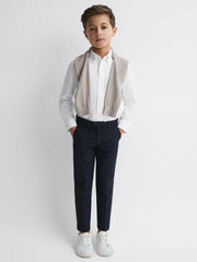 9-14 yrs Button Down Oxford Shirt in White