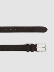 Suede Belt in Chocolate