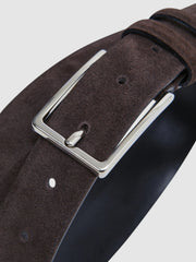 Suede Belt in Chocolate