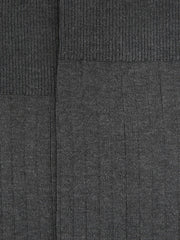 Ribbed Socks in Charcoal