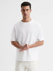 Oversized Garment Dye T-Shirt in White