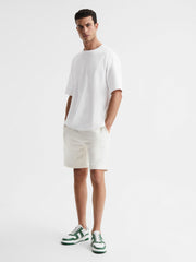 Oversized Garment Dye T-Shirt in White