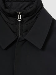 3-9 yrs Gabardine Coat with Removable Gilet in Navy