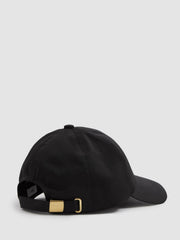 Logo-Embroidered Baseball Cap in Black