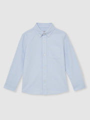 3-9 yrs Button Down Oxford Shirt in Soft Blue